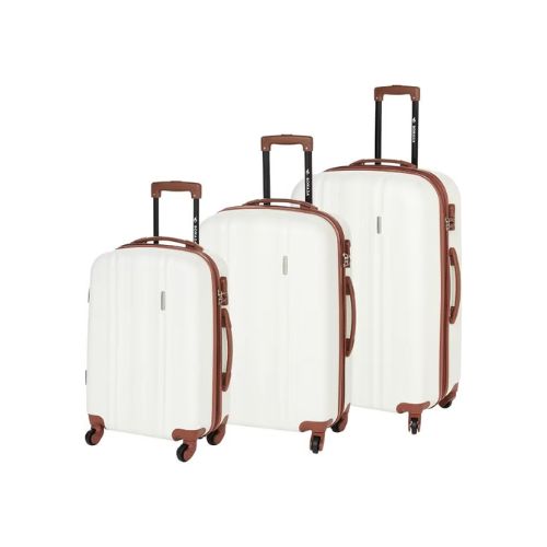 SONADA hardside luggage set of 3 ABS+PC expandable suitcases