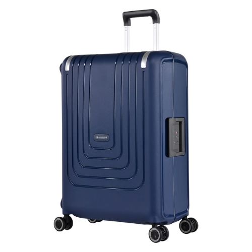 EMINENT Vertica Hard Case Luggage Trolley – Lightweight Polypropylene Suitcase with 4 Double Spinner Wheels & TSA Lock