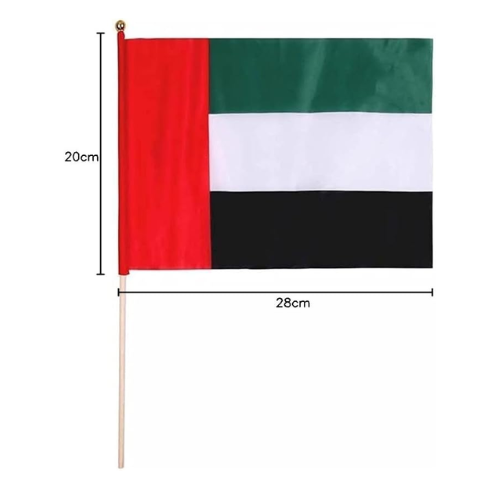 Handheld UAE flags for National Day