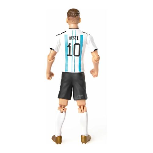 Lionel Messi 20cm Collectible Figurine – Argentina Kit, Articulated Action Figure with Football