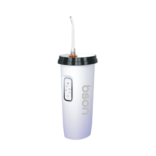Bson Mirror Water Flosser – Built-In Mirror, 60 PSI, 4 Modes, 200ml, 30-Day Battery, IPX7