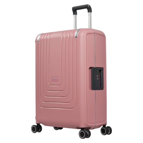 EMINENT Vertica Hard Case Luggage Trolley – Lightweight Polypropylene Suitcase with 4 Double Spinner Wheels & TSA Lock