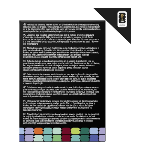Monopoly Panini Prizm FIFA World Cup Booster Box – 24 Chromium Cards, Messi Mbappé Legends