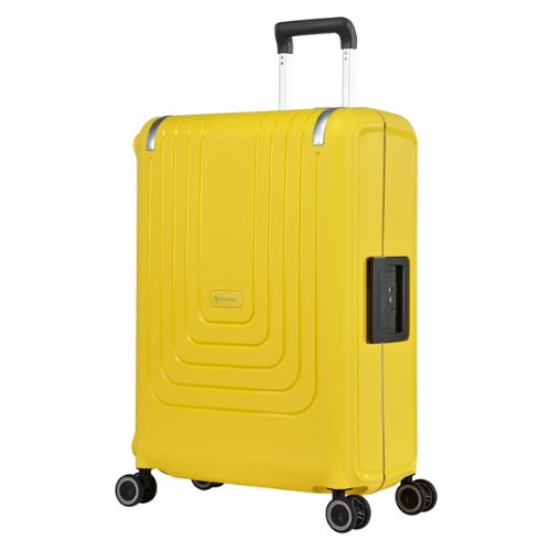 EMINENT Vertica Hard Case Luggage Trolley – Lightweight Polypropylene Suitcase with 4 Double Spinner Wheels & TSA Lock