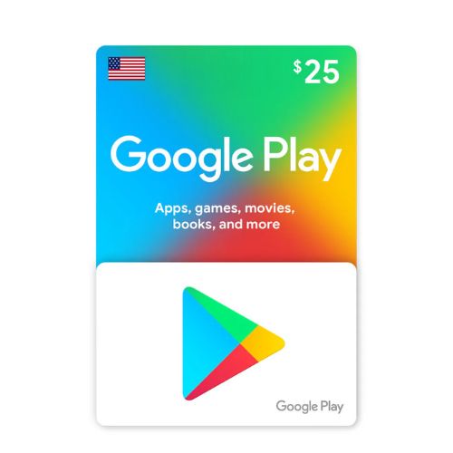 Google Play USA Gift Card – Digital Code, Instant Delivery, Apps, Games & More