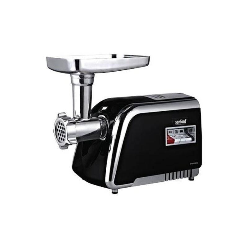 Sanford SF5855MG, Meat GrinderKitchen Appliances500 Watts, Powerful and efficient motor Motor circuit breaker, Metal grinder head. Metal gear box and Gear shaft. Stainless steel cutting Blades. Blade size - 5mm fine, 7mm normal, 4 Edge knife, Triangle coa