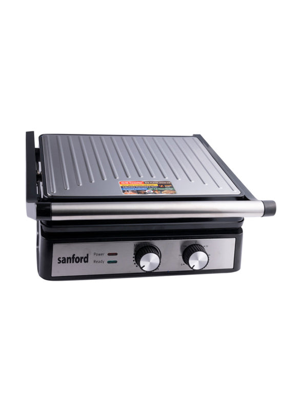 Sanford Grill Toaster Non Stick, 2000W, Sf9928GT BS-D - BlackKitchen AppliancesNon-Stick Coated Grill Plate. Keep Warm Function, Cool Touch Handle. Floating Hinge System. 180º Full Open Design. Grill Plate size : 29 x 24cm. Energy Efficient Design. Power