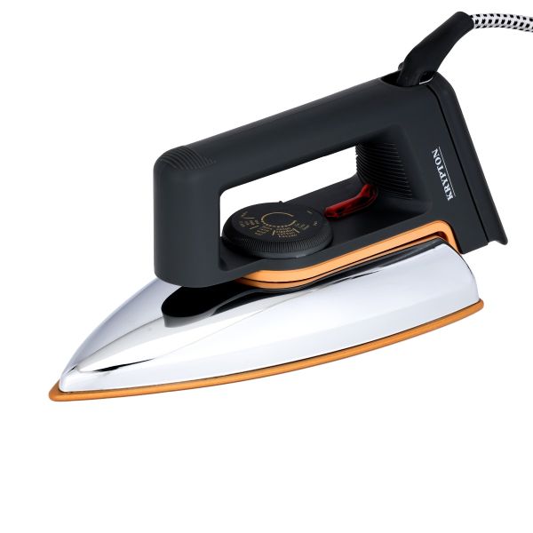 Krypton Electric Dry Iron 1200 W KNDI5217 - BlackHome AppliancesRemove stubborn wrinkles and creases on your clothes with Krypton electric dry iron. Light-Weight Iron Box with Light Indicator Golden Sole Plate and Temperature Setting Dial with Automatic C