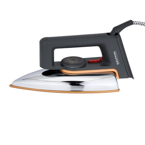 Krypton Electric Dry Iron 1200 W KNDI5217 - BlackHome AppliancesRemove stubborn wrinkles and creases on your clothes with Krypton electric dry iron. Light-Weight Iron Box with Light Indicator Golden Sole Plate and Temperature Setting Dial with Automatic C