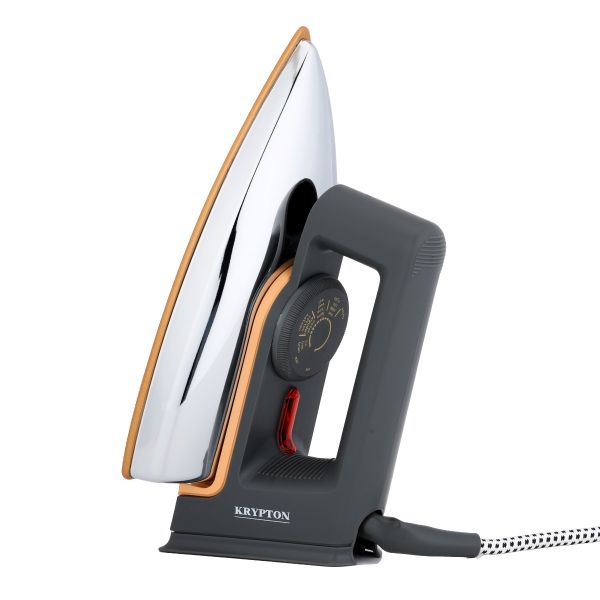 Krypton Electric Dry Iron 1200 W KNDI5217 - BlackHome AppliancesRemove stubborn wrinkles and creases on your clothes with Krypton electric dry iron. Light-Weight Iron Box with Light Indicator Golden Sole Plate and Temperature Setting Dial with Automatic C