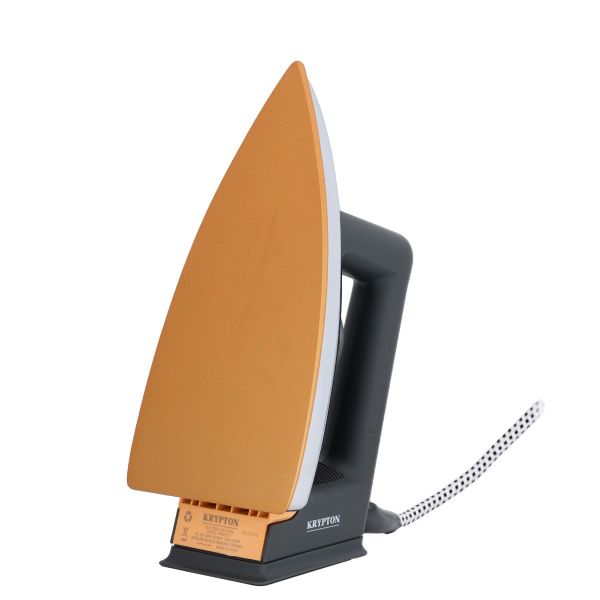 Krypton Electric Dry Iron 1200 W KNDI5217 - BlackHome AppliancesRemove stubborn wrinkles and creases on your clothes with Krypton electric dry iron. Light-Weight Iron Box with Light Indicator Golden Sole Plate and Temperature Setting Dial with Automatic C