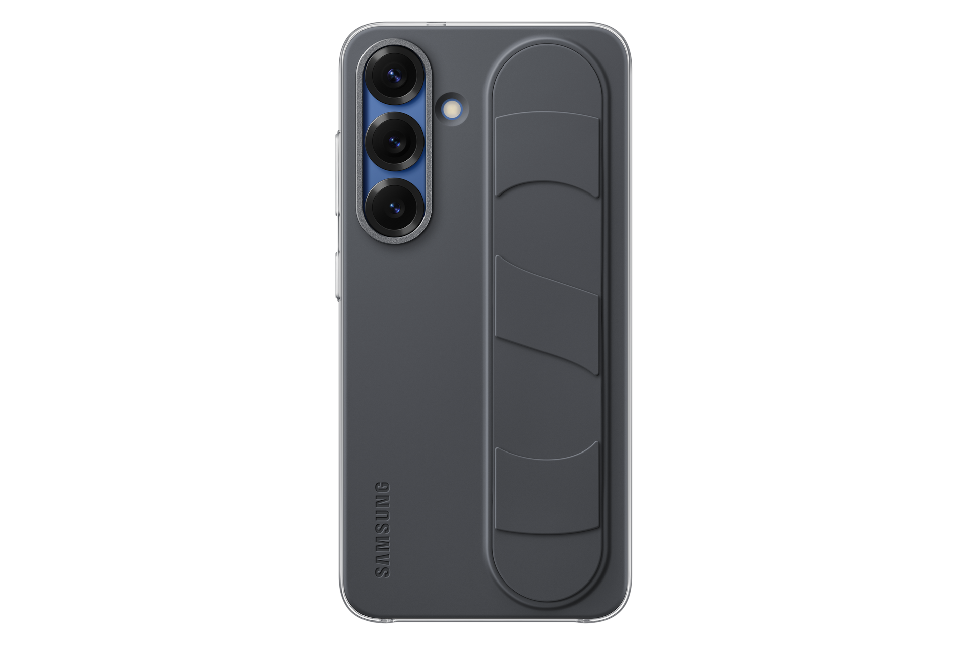 Samsung S25 Standing Grip CaseMobile AccessoriesView in comfort. No hands neededSave your hands for better things. Flip out the Standing Grip Case to transform your phone into a standalone device to watch from Easy on the eye, easy to holdComplimentary co