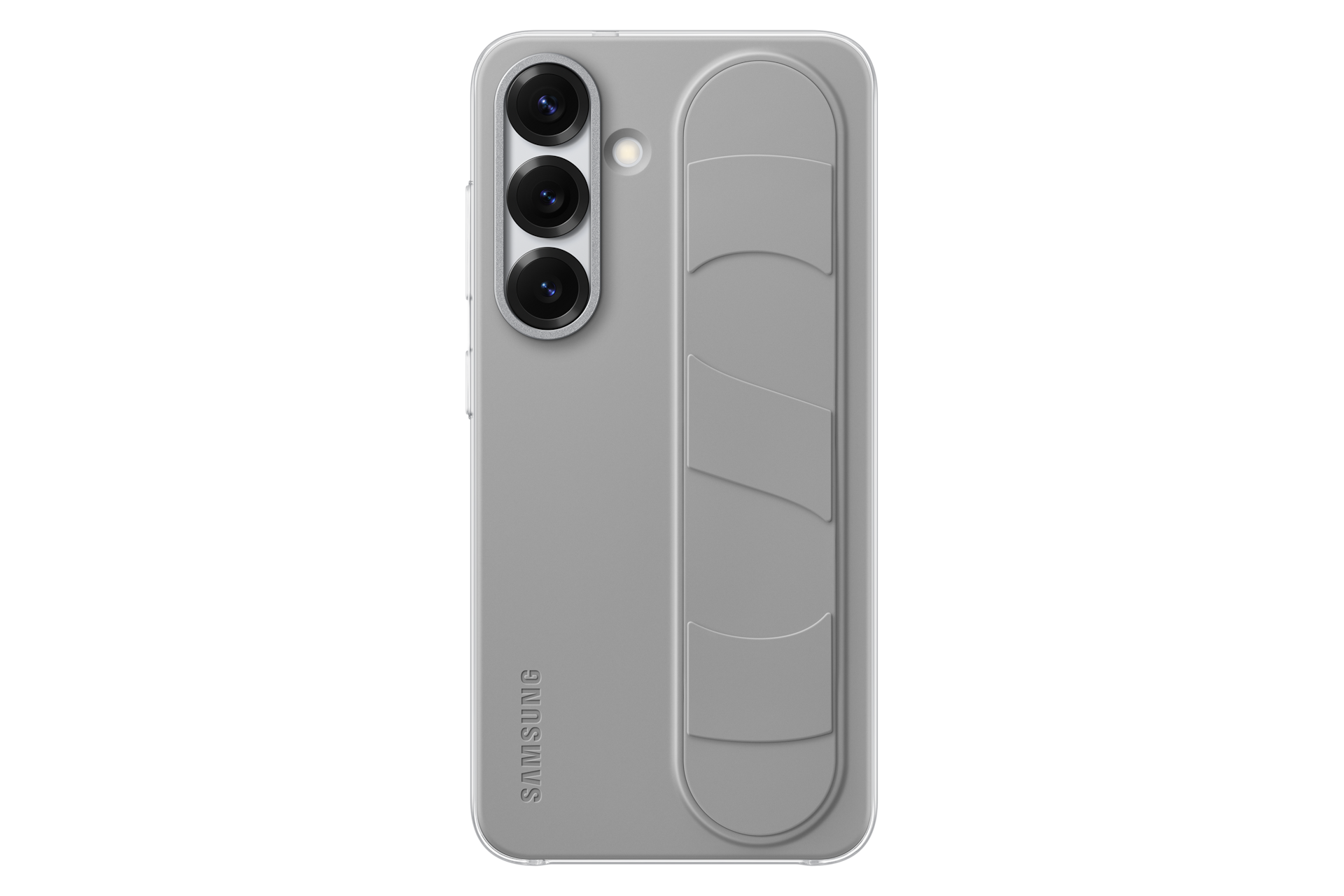 Samsung S25 Standing Grip CaseMobile AccessoriesView in comfort. No hands neededSave your hands for better things. Flip out the Standing Grip Case to transform your phone into a standalone device to watch from Easy on the eye, easy to holdComplimentary co