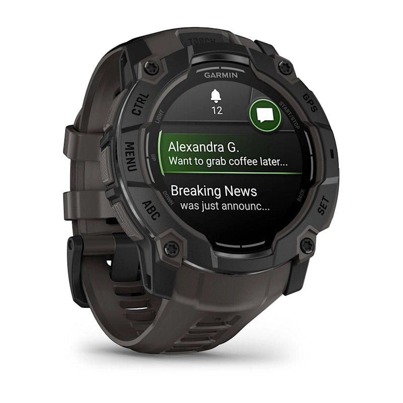 Garmin Instinct 3 – 50 mm, AMOLED Black with Charcoal BandWearablesMetal-reinforced bezel Bright and vibrant AMOLED display 24/7 health and wellness monitoring Multi-band GPS with SatIQ technology DAILY MOVEMENTSKeep tabs on your daily steps, calories bur