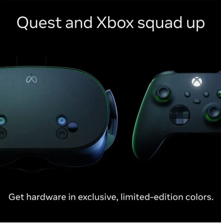 Meta Quest 3S Xbox Edition 128GB - Limited-Edition Hardware & 3 Months of Xbox Game Pass Ultimate Included - Carbon Black