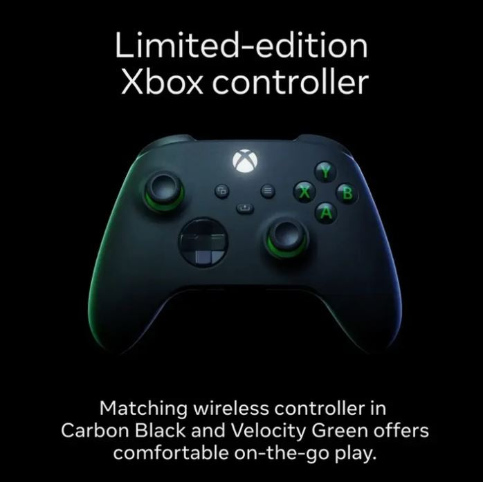 Meta Quest 3S Xbox Edition 128GB - Limited-Edition Hardware & 3 Months of Xbox Game Pass Ultimate Included - Carbon Black