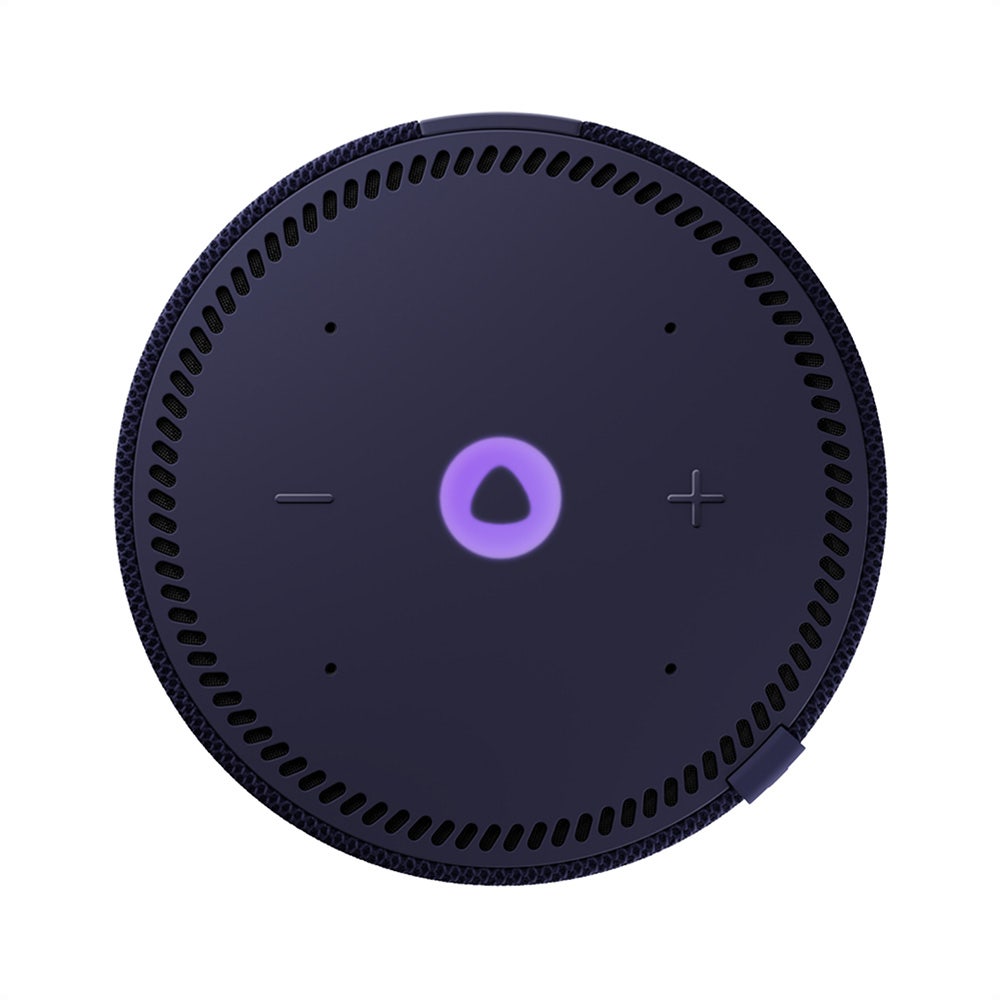 Yasmina AI Enabled Smart Bluetooth Speaker MiniAudio & VideoTailored for small rooms and private spaces, Yasmina in a convenient smart speaker that boasts a compact design. 10 Watts Power Wi-Fi 1 Speaker 4 Microphones Answers a lot of your questions:"Yasm