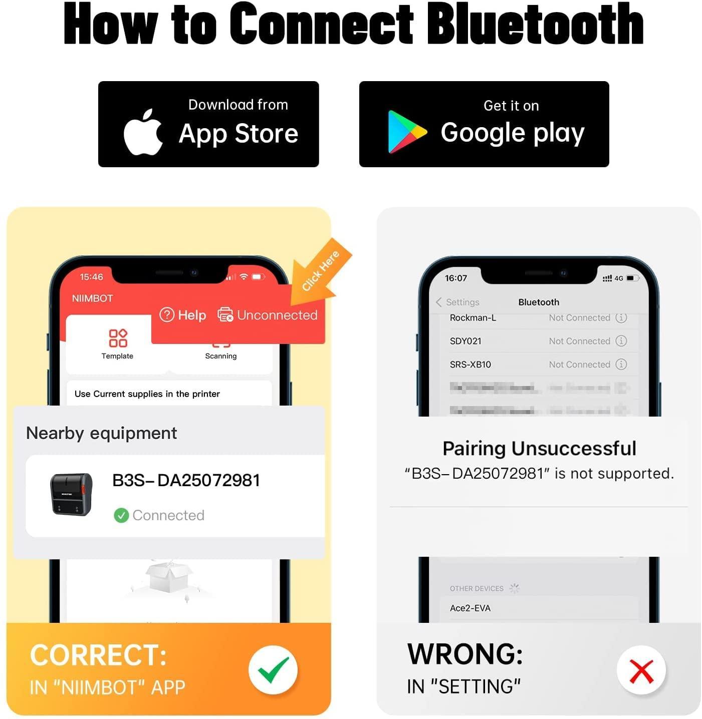 NIIMBOT B3S 3 Inch Label Printer with Tape - Streamline Your Labeling and Receipt PrintingPrinters & Accessories🖨️ Wide 3-Inch Format – Print larger labels, barcodes, and receipts with clarity and efficiency. 🎫 Inkless Thermal Technology – Cost-effectiv