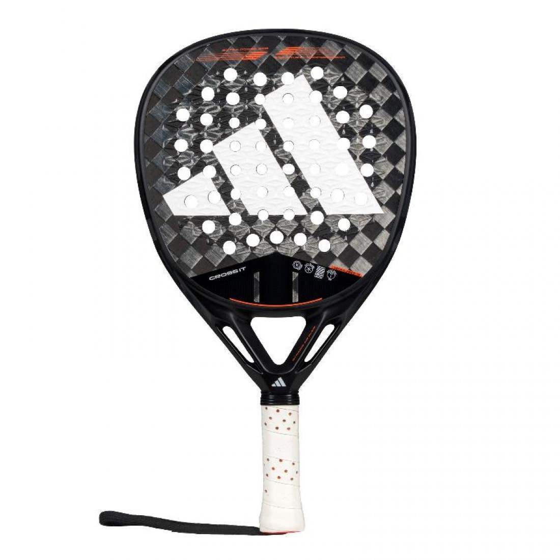 Adidas Cross It 3.4 2025 Padel RacketEquipmentsThe Adidas Cross It 3.4 2025 padel racket is engineered for players who demand both power and precision. Its teardrop shape provides a larger sweet spot, enhancing shot consistency. The medium balance ensures