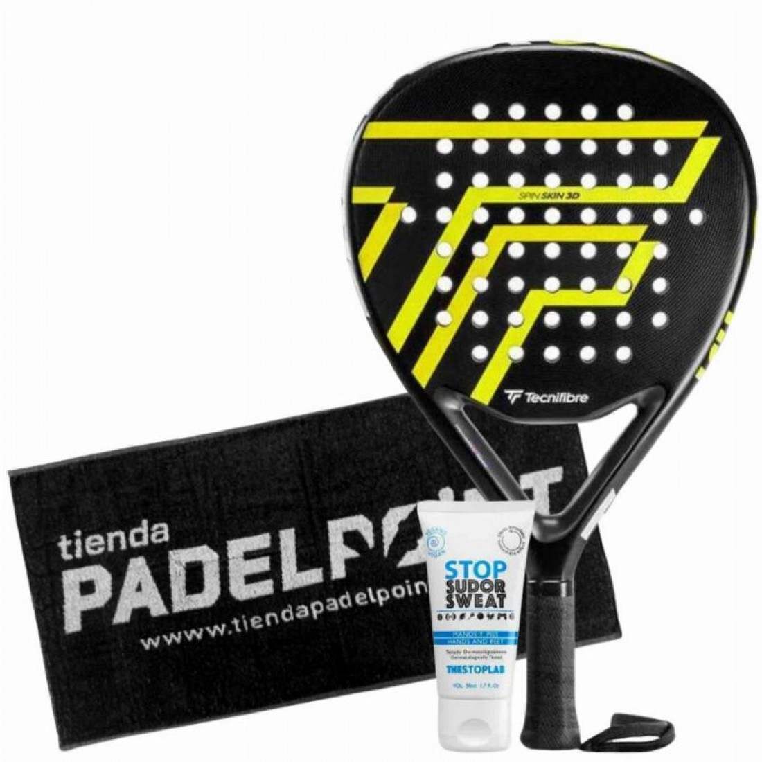 Tecnifibre Wall Breaker 360 Shovel Pack with Towel & MagnesiumEquipmentsTecnifibre Wall Breaker 360 shovel racket – teardrop/diamond hybrid shape for balanced power & control Features Carbon frame, Spin Skin 3D surface, Progressive Hole pattern & D-Bridge
