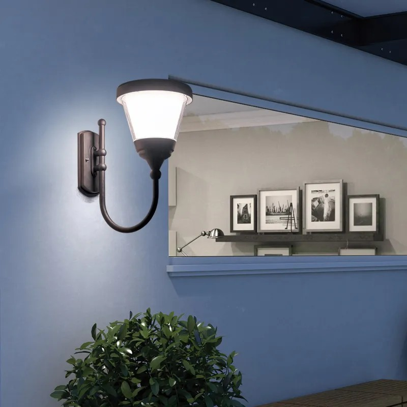 Outdoor Solar Wall Light W09 – 3000K Warm White LED | Energy Saving | 1-Year Warranty