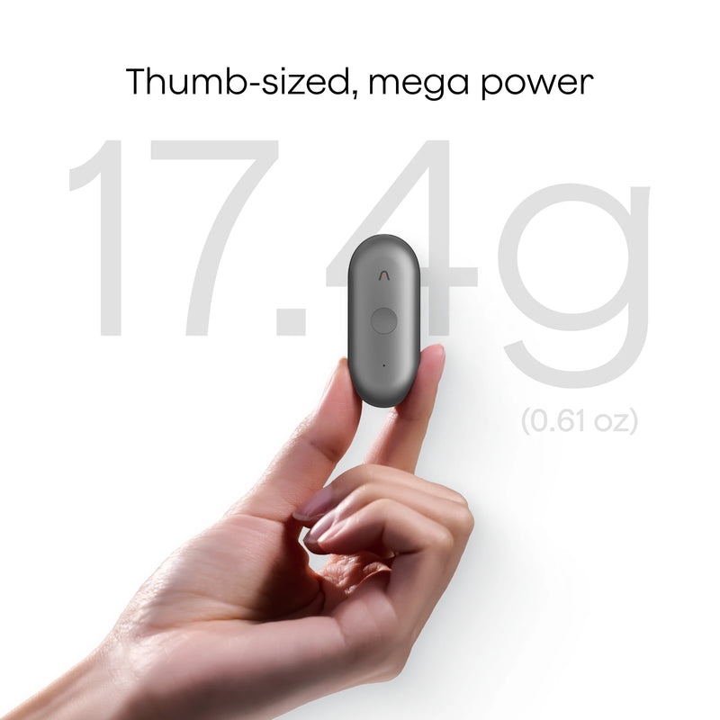 Plaud NotePin S AI Voice Recorder – Tactile Button, Press to Highlight, 4 Wear Styles, 20H, 64GB
