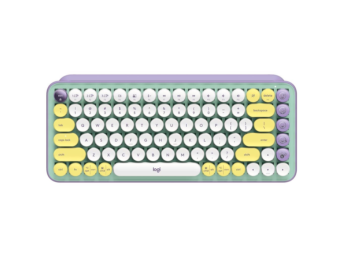 Logitech POP KEYS Wireless Mechanical Keyboard with Customizable Emoji KeysComputer & Laptop AccessoriesUnleash personality onto your deskspace and beyond with POP Keys. Together with a matching POP Mouse, let your true self shine with a statement desktop