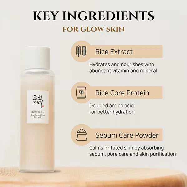 Beauty of Joseon Glow Replenishing Rice Milk 150mlPersonal CareExperience the revitalizing benefits of traditional Korean skincare with Beauty of Joseon Glow Replenishing Rice Milk. This 150ml toner combines a moisture-rich layer of rice extract with a se