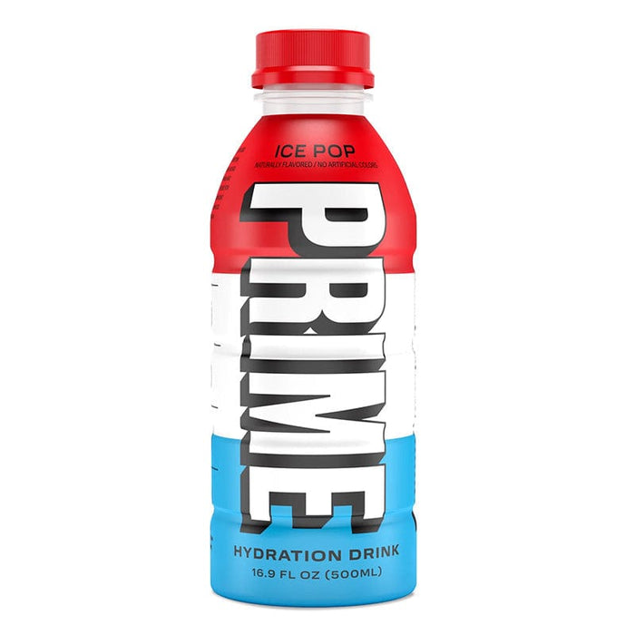 Prime Hydration Ice Pop 500ml (Pack of 12) | Electrolyte Sports Drink with BCAAs, B Vitamins, and Coconut Water | Caffeine-FreeBeveragesZero added sugar 25 Calories 10% Coconut Water Electrolytes Delicious Ice Pop Flavor: Enjoy a nostalgic blend of cherry