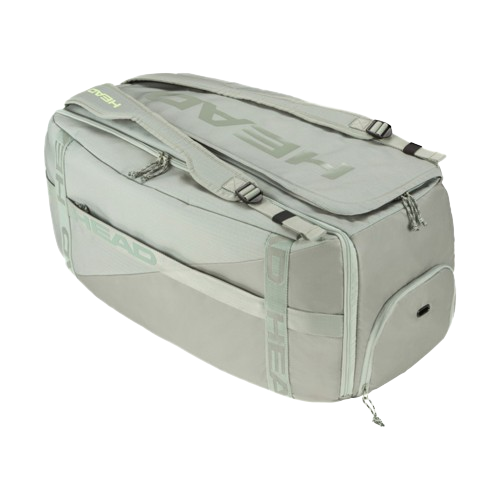 Head Pro Duffle Bag LEquipmentsThe PRO DUFFLE BAG L LNLL – which is endorsed by Matteo Berrettini and matches HEAD’s EXTREME racquet series – is a stylish travel companion. Upgraded with a new shape, this bag gives you the space you need when you’re on th