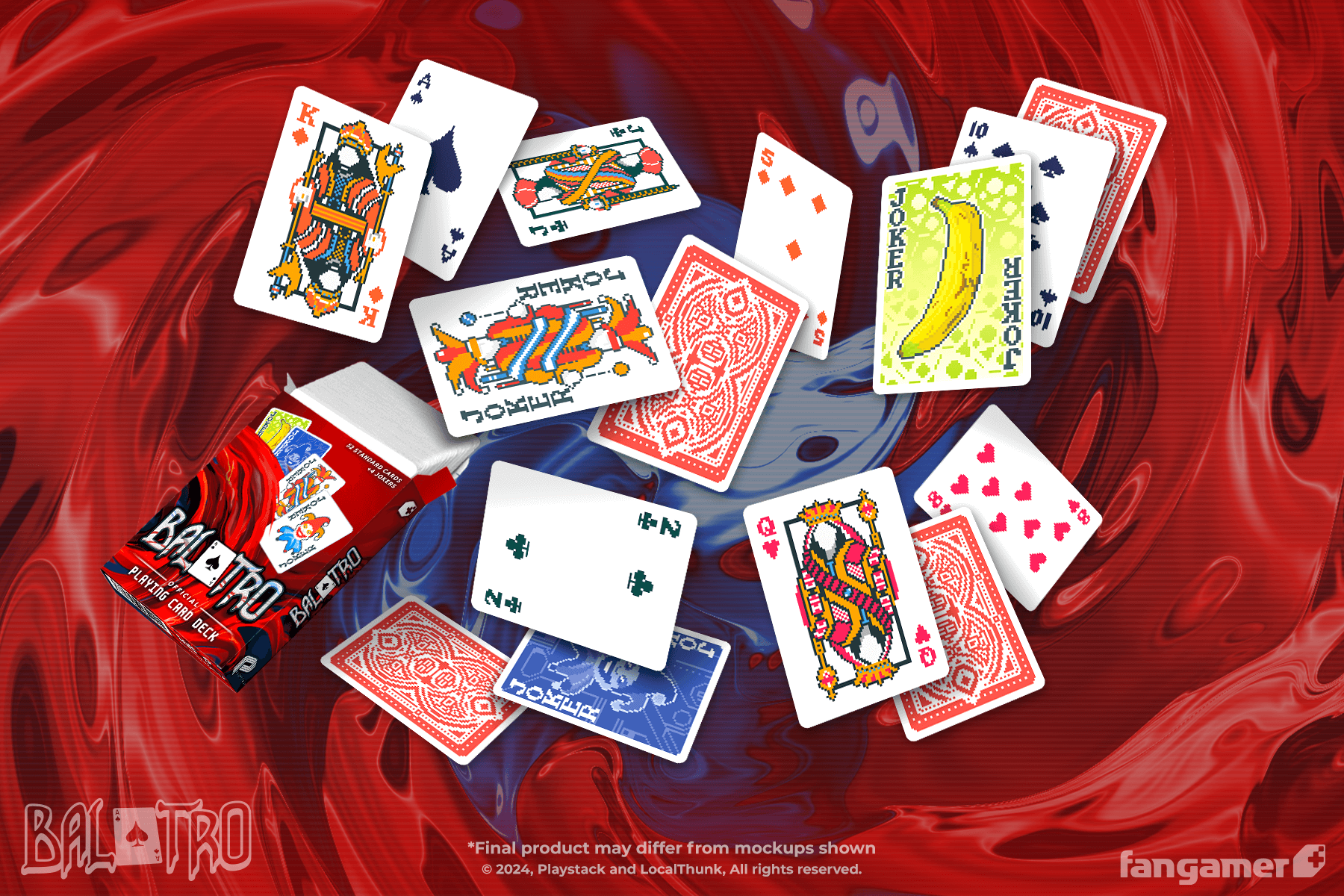 Balatro Playing Card DeckToys & Games🃏 Official Balatro Collectible – Inspired by the critically acclaimed roguelike poker game, now in real card form. 🎨 Unique Art Style – Custom illustrations and premium finishes true to the game’s bold visual identit