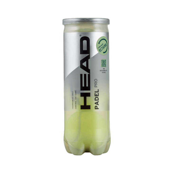 Head Pro 3 Padel Balls Single CanEquipmentsControl the game with the HEAD PADEL PRO, an official ball of the panish Padel Federation which offers superb control and durability and has new sustainable packaging.