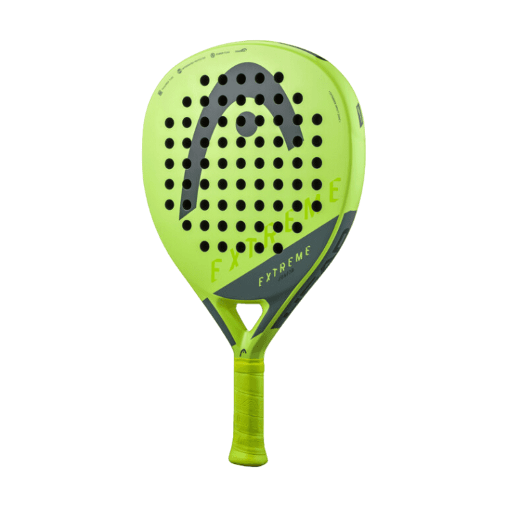 Extreme Junior 2023EquipmentsIt's easy to turn up the power with the EXTREME JUNIOR. Lighter and easier to handle than the adult EXTREME models, this oversized, teardrop-shaped racquet is for juniors aged 10 or older who want more power. It's made with Po
