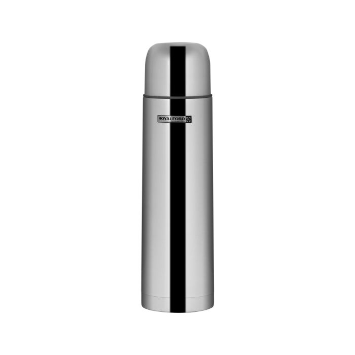 Royalford Stainless Steel Vacuum Bottle RF4948Sustainable LivingUNIQUE DESIGN & PREMIUM STAINLESS STEEL - Insulated water bottle featuring vacuum insulation technology maintains the temperature and keeps your drink cold or hot longer hours. Metal water bo