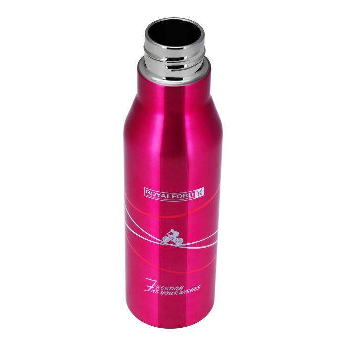 Royalford Vacuum Bottle - Double Wall Stainless Steel Flask & Water Bottle | Hot & Cold Retention with Leak-Resistant Lid | High Quality Vacuum Insulation Bottle for Indoor Outdoor UseSustainable LivingELEGANT DESIGN – This Royalford bottle has designed e