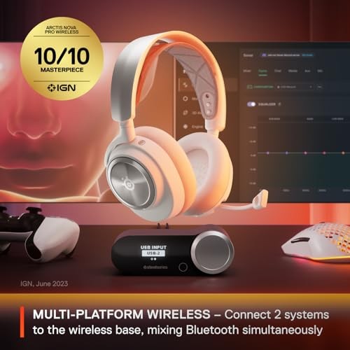 SteelSeries Arctis Nova Pro Omni Wireless Gaming Headset – White