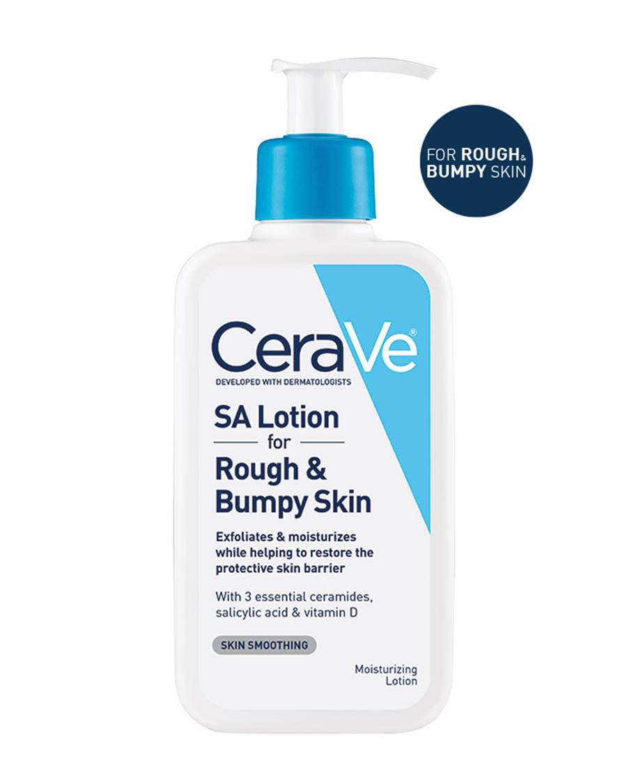 CeraVe SA Lotion for Rough & Bumpy Skin (237ml, 8oz)Personal CareCeraVe SA Lotion for Rough & Bumpy Skin is a lightweight, non-greasy moisturizer developed with dermatologists to exfoliate and hydrate dry, rough skin. Formulated with salicylic acid and la