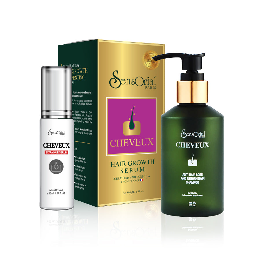 Sensorial Extra Hair Growth SetHair CareIncludes:ANTI HAIR LOSS SHAMPOO 150 ML.EXTRA HAIR GROWTH SERUM 50 ML. Sensorial Anti Hair Loss Shampoo – 150 ml. Botanical Extracts , Eco Friendly & Cooling Effect Along with growth factors, polypeptide complexes an