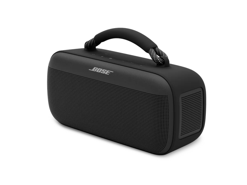 Bose Soundlink Max Portable SpeakerAudio & VideoIntroducing SoundLink Max Speaker. Epic stereo sound and deep bass turn good times to the max, letting you feel the music from your head to your toes. And with its compact design and removable handle, you ca