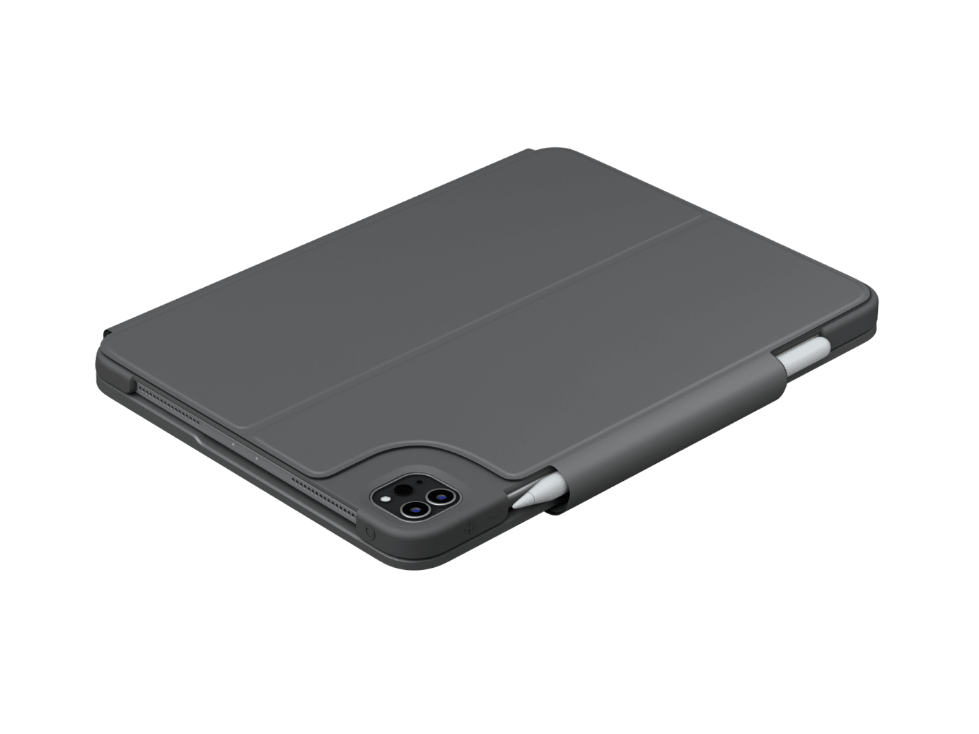 Logitech Slim Folio Pro Keyboard Case Arabic Layout - GraphiteTablet AccessoriesEnjoy laptop-like typing on your iPad Pro with Slim Folio Pro. Three distinct use modes ensure you can always work at your highest level no matter where you are.WORK LIKE A PR