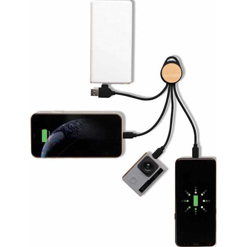 SULZA CHANGE Collection RCS Recycled 6-in-1 Multi Cable – Eco-Friendly Fast Charging & Data Transfer Cable