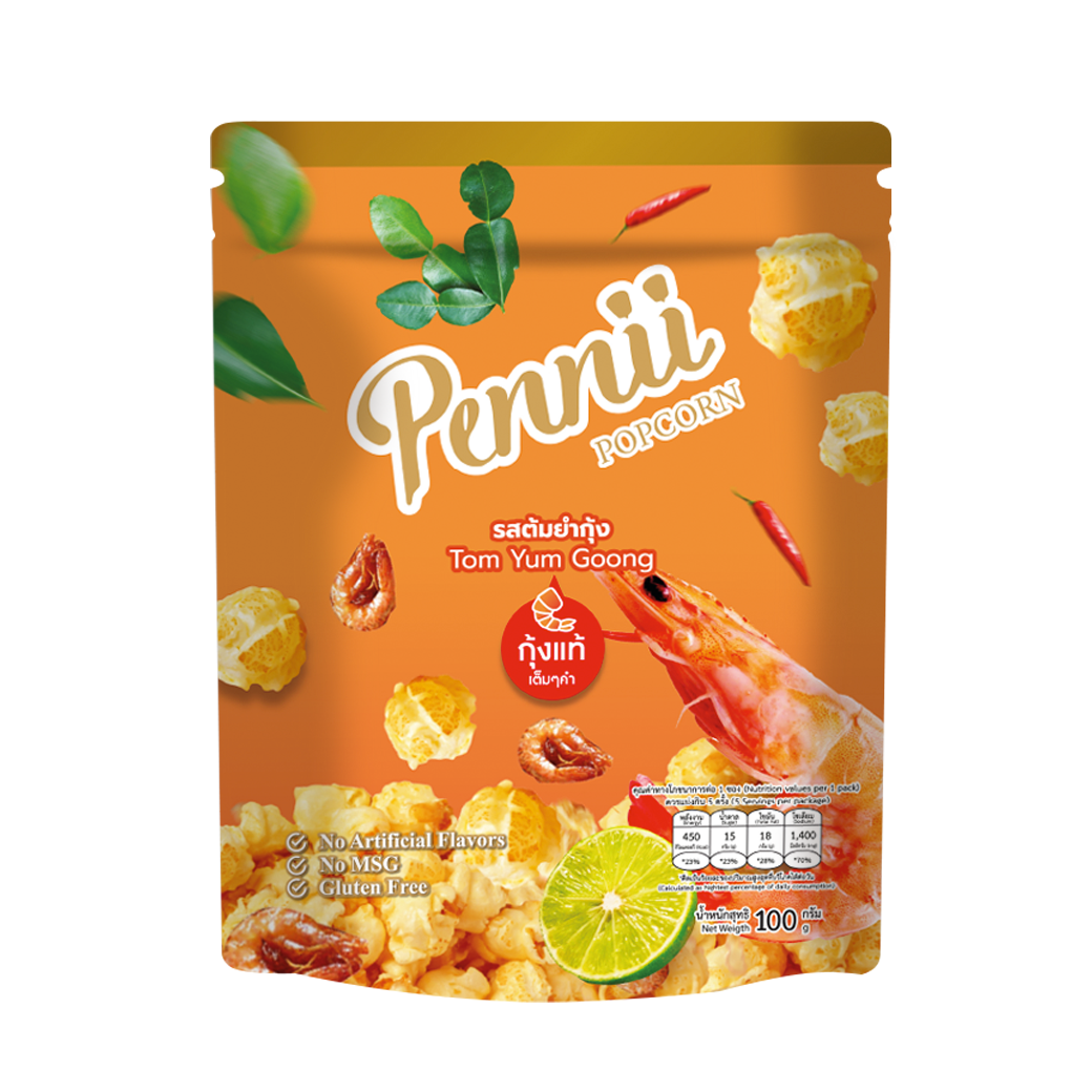 Pennii PopcornSnacksPopcorn from premium ingredients that must be tried. Pennii Premium Popcorn, a premium popcorn brand that selects only the finest raw materials. Mix together into pieces of popcorn, sweet and smooth taste. Enjoy every word! Corn kernel