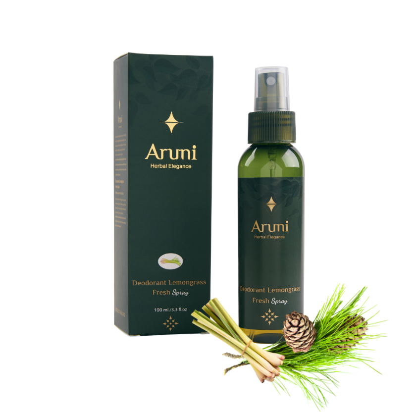 ARUNI Deodorant Lemongrass Fresh Spray 100 mlPersonal CareA luxurious natural skincare range formulated with Thai herbal extracts and essential oils. Aruni is the natural choice for skincare. Our formula optimizes hydration and nourishes the skin producin