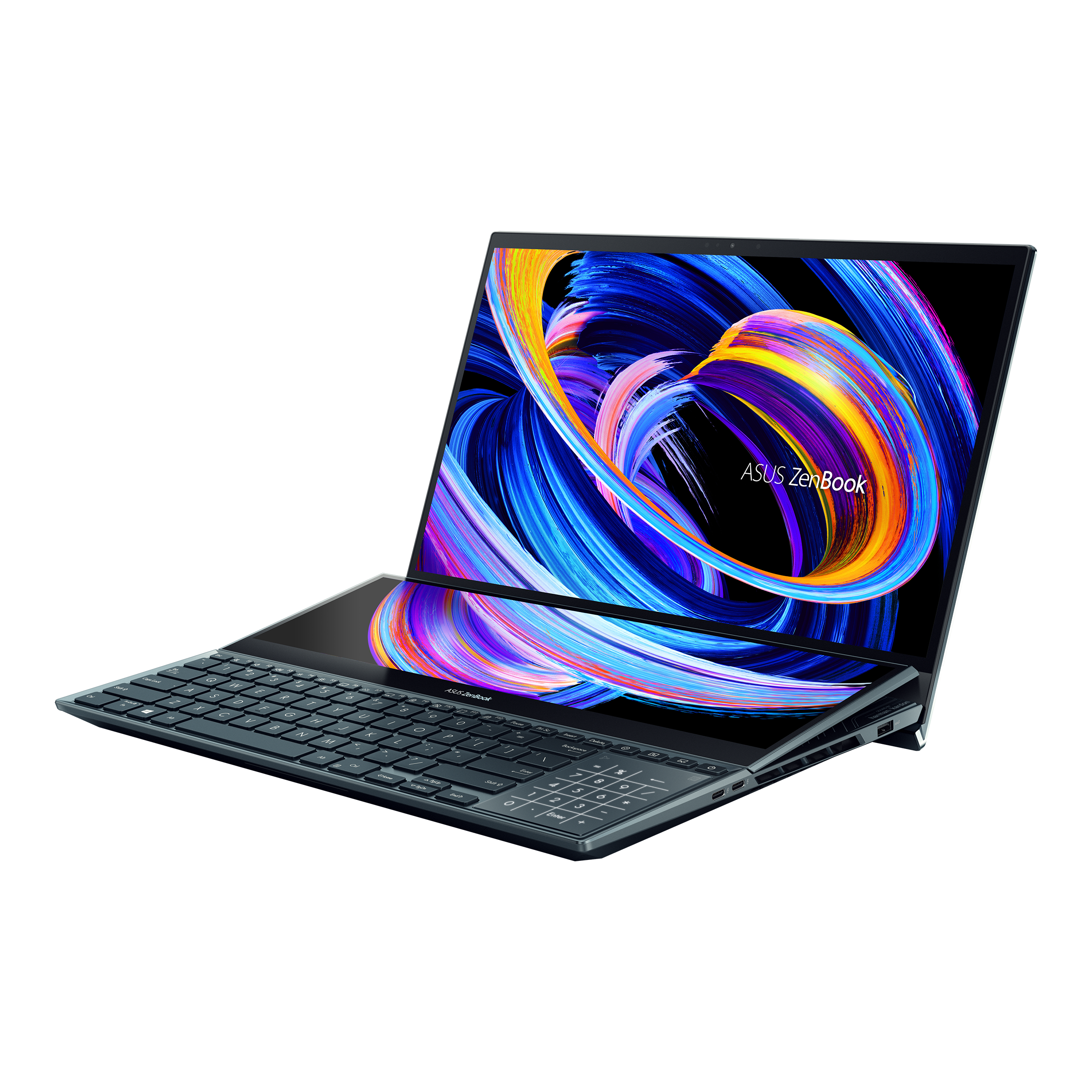 ASUS Zenbook Pro Duo 15 OLED UX582ZW-OLED209W Laptop Intel Core i9-12900H 32GB 1TB SSD NVIDIA GeForce RTX 3070 Ti 8GB 15.6-inch 4K OLED Windows 11 Home - Celestial BlueLaptopsThe laptop of tomorrowZenBook Pro Duo 15 OLED lets you get things done in style: