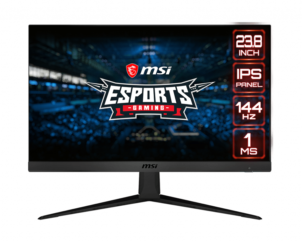 MSI Gaming Monitor OPTIX G241 24'' IPS RR -9S6-3BA41T-005Gaming Laptops & DesktopsVisualize victory with the MSI Optix G241 eSports gaming monitor. Equipped with a 1920x1080, 144hz Refresh rate, 1ms response time panel, the Optix G241 will give you the co