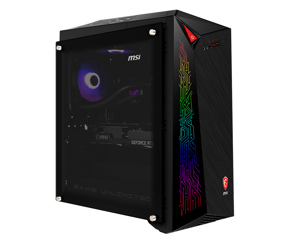 MSI MEG INFINITE X 10TE-878AE Gaming PC, Black, INTEL I7-10700KF, 64GB (32GB x 2) DDR4 RAM, 2TB HDD + 1TB M.2 SSD, NVIDIA GEFORCE RTX3080 10GB, WIN 10 HOMEGaming Laptops & DesktopsAdvance Rise Above All ElseMASTER THE GAMEThe MEG series seeks to transcend