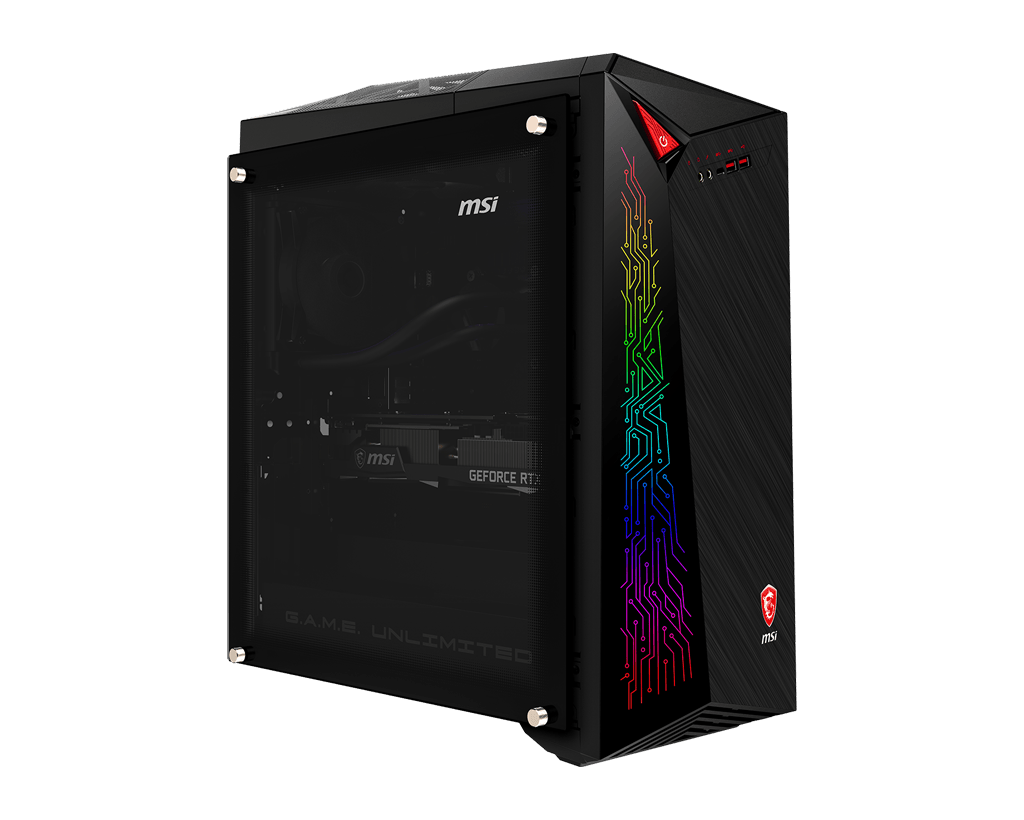 MSI MEG INFINITE X 10TE-878AE Gaming PC, Black, INTEL I7-10700KF, 64GB (32GB x 2) DDR4 RAM, 2TB HDD + 1TB M.2 SSD, NVIDIA GEFORCE RTX3080 10GB, WIN 10 HOMEGaming Laptops & DesktopsAdvance Rise Above All ElseMASTER THE GAMEThe MEG series seeks to transcend
