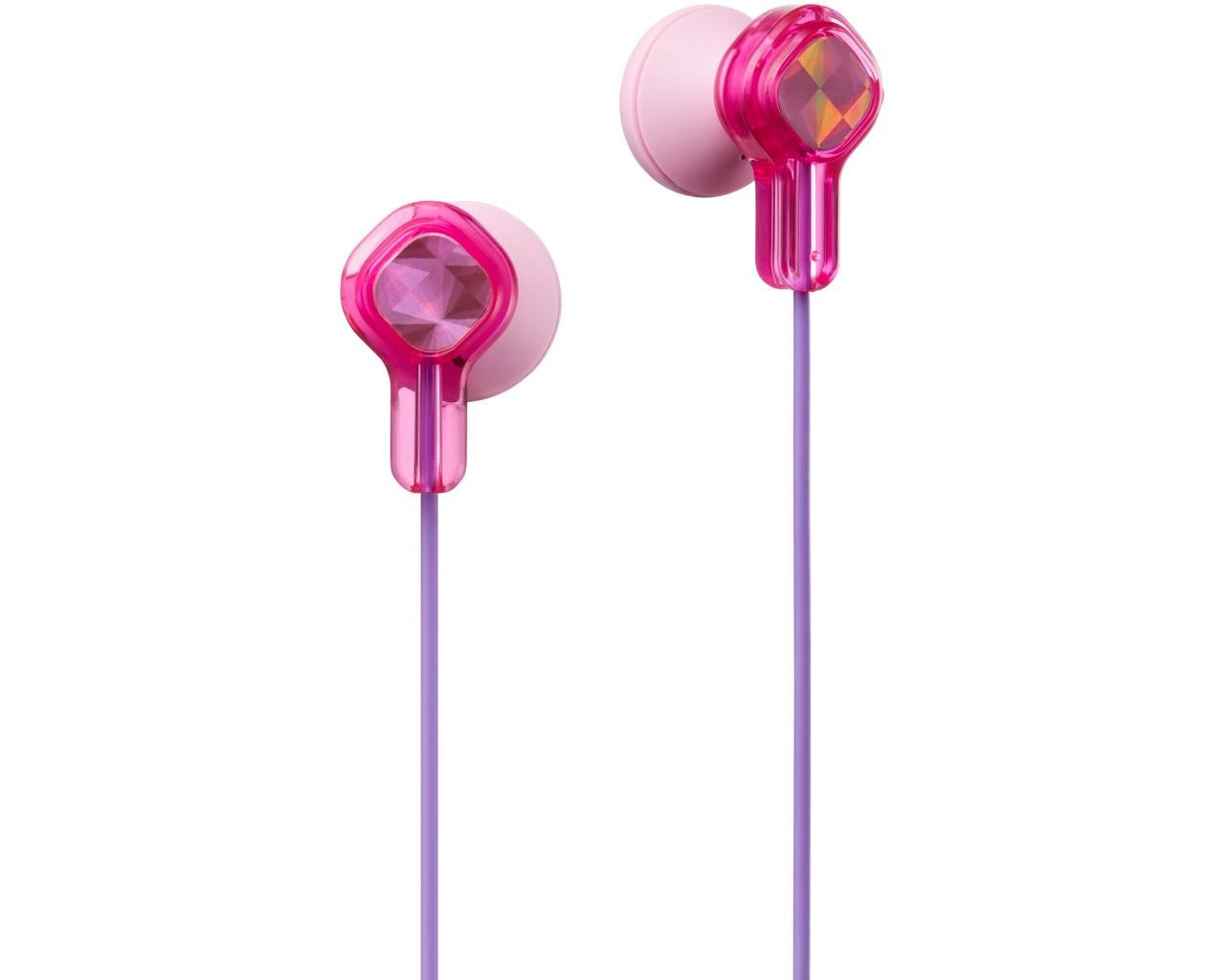 JVC Wired In-ear Kids HeadphoneHeadphonesIdeal for children usage with low volume specification for safe listening Wear like a stylish accessory when not in use Cool hologram decoration on the headphonmes housing Fun sticker included for decorating Shorte