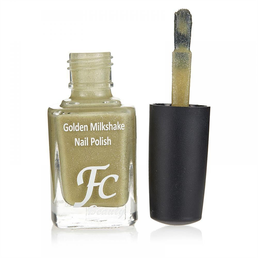 FC Beauty Golden Milk Shake Nail PolishMake-UpGolden Milk Shake Nail Polish by FC Beauty The special nail polish formula provides nails with an incredibly long-lasting manicure and an amazing sparkly matt finish. The innovative color technology offers int