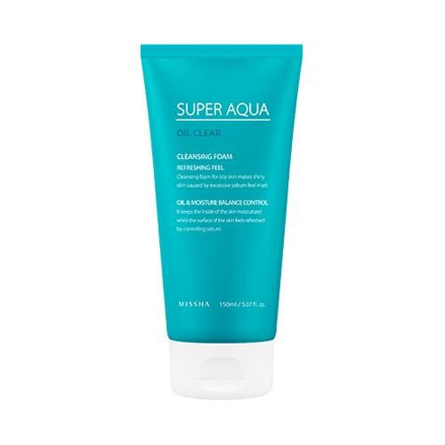 MISSHA Super Aqua Oil Clear Cleansing FoamMake-UpCustomers who have the problem of existing oily cosmetics due to dry - Customers who magnify pore due to shiny sebum Fresh cleansing foam to help cleanse away excessive sebum and impurities from pores